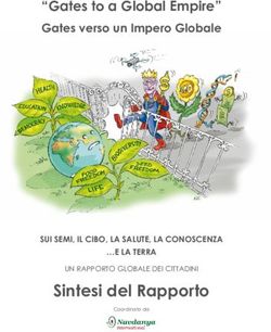 Sintesi del Rapporto - "Gates to a Global Empire" Gates verso un Impero Globale - Navdanya international