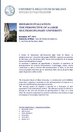 RESEARCH EVALUATION: THE PERSPECTIVE OF A LARGE MULTIDISCIPLINARY UNIVERSITY