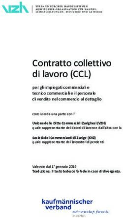 Contratto collettivo di lavoro (CCL) - per gli impiegati commerciali e tecnico commerciali e il personale di vendita nel commercio al dettaglio ...