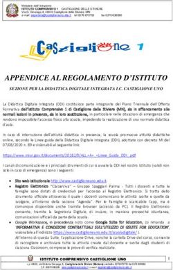 APPENDICE AL REGOLAMENTO D'ISTITUTO - Istituto Comprensivo Castiglione