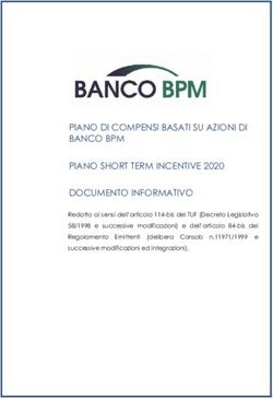 PIANO DI COMPENSI BASATI SU AZIONI DI BANCO BPM PIANO SHORT TERM INCENTIVE 2020 DOCUMENTO INFORMATIVO