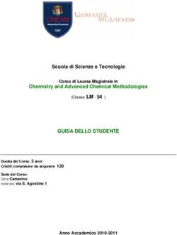 GUIDA DELLO STUDENTE Scuola di Scienze e Tecnologie