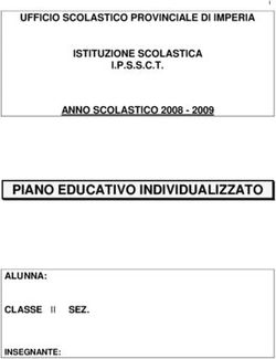 PIANO EDUCATIVO INDIVIDUALIZZATO - UFFICIO SCOLASTICO PROVINCIALE DI ...