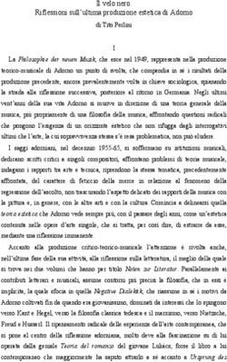 Il velo nero. Riflessioni sull'ultima produzione estetica di Adorno