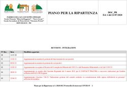 PIANO PER LA RIPARTENZA - Sabinianum