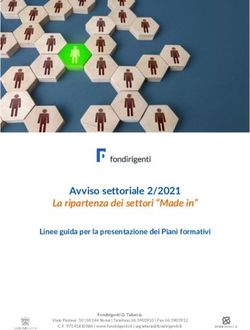 Avviso settoriale 2/2021 - La ripartenza dei settori "Made in" - Linee Guida per la presentazione dei Piani