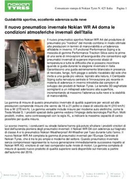 Il nuovo pneumatico invernale Nokian WR A4 doma le condizioni atmosferiche invernali dell'Italia - Cision