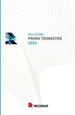 PRIMO TRIMESTRE 2020 RELAZIONE