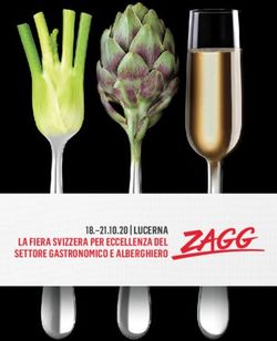 18.-21.10.20 I LUCERNA LA FIERA SVIZZERA PER ECCELLENZA DEL SETTORE GASTRONOMICO E ALBERGHIERO