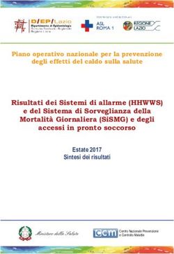 RISULTATI DEI SISTEMI DI ALLARME (HHWWS) E DEL SISTEMA DI SORVEGLIANZA DELLA MORTALIT&Agrave; GIORNALIERA (SISMG) E DEGLI ACCESSI IN PRONTO SOCCORSO ...