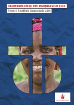 Chi condivide con gli altri, moltiplica la sua gioia. Progetti Sacrificio Quaresimale 2019 - Vedere e agire
