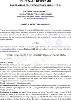 TRIBUNALE DI TERAMO LIQUIDAZIONE DEL PATRIMONIO N. 1402-2019 / V.G - Fallimenti e Aste