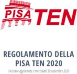 REGOLAMENTO DELLA PISA TEN 2020 - Versione aggiornata a mercoled&igrave; 30 settembre 2020