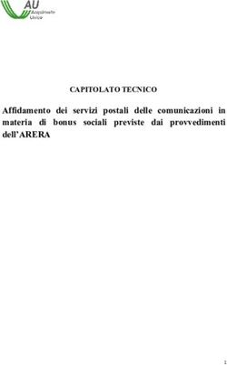 Affidamento dei servizi postali delle comunicazioni in materia di bonus sociali previste dai provvedimenti dell'ARERA - CAPITOLATO TECNICO