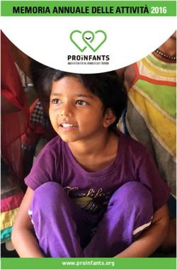 MEMORIA ANNUALE DELLE ATTIVITÀ 2016 - www.proinfants.org