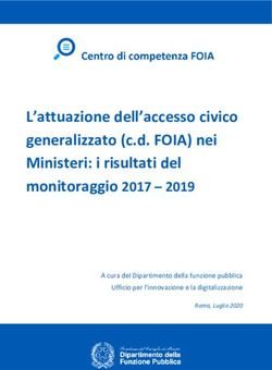 L'attuazione dell'accesso civico generalizzato (c.d. FOIA) nei Ministeri: i risultati del monitoraggio 2017 2019 - A cura del Dipartimento della ...
