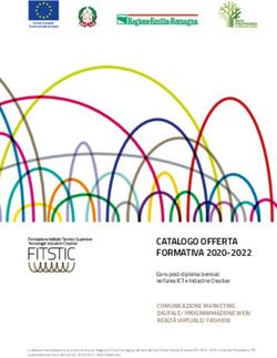 CATALOGO OFFERTA FORMATIVA 2020-2022 - Corsi post-diploma biennali nell'area ICT e Industrie Creative - Istituto ...