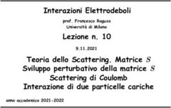 Interazioni Elettrodeboli Lezione n. 10 - Universit&agrave; di Milano Teoria dello Scattering. Matrice S Sviluppo perturbativo della matrice S