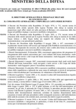 MINISTERO DELLA DIFESA - Carabinieri