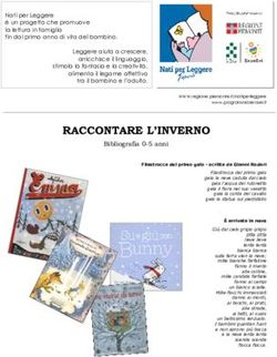 RACCONTARE L'INVERNO Bibliografia 0-5 anni - Comune Chieri