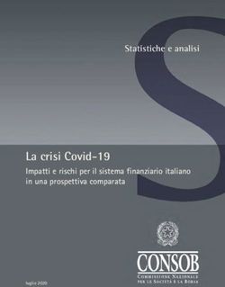 La crisi Covid-19 Impatti e rischi per il sistema finanziario italiano in una prospettiva comparata - Consob