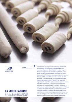 LA SURGELAZIONE NELLA PANIFICAZIONE