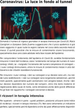 Coronavirus: La luce in fondo al tunnel - Neodemos