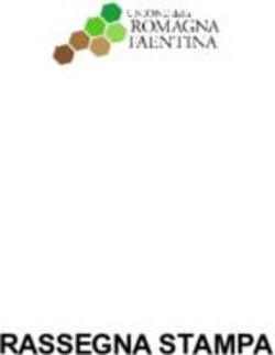 RASSEGNA STAMPA Lunedì, 18 marzo 2019 - Unione Romagna Faentina