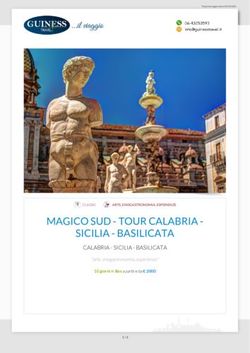 MAGICO SUD - TOUR CALABRIA - SICILIA - BASILICATA - CALABRIA - SICILIA - BASILICATA