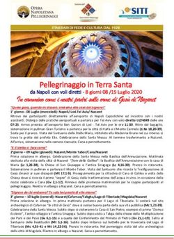 Pellegrinaggio in Terra Santa - da Napoli con voli diretti