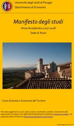 Manifesto degli studi - Universit&agrave; degli studi di Perugia Dipartimento di Economia - Anno Accademico 2017-2018 Sede di ...