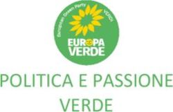 POLITICA E PASSIONE VERDE
