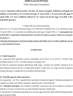 TRIBUNALE DI PISTOIA Ufficio Esecuzioni Immobiliari