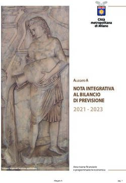 2021 2023 NOTA INTEGRATIVA AL BILANCIO DI PREVISIONE - Città ...