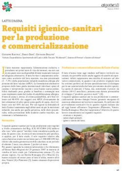 REQUISITI IGIENICO-SANITARI PER LA PRODUZIONE E COMMERCIALIZZAZIONE - SIVEMP