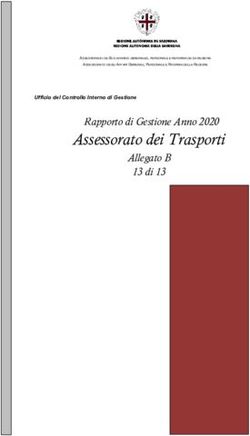 Assessorato dei Trasporti - Rapporto di Gestione Anno 2020 - Delibere