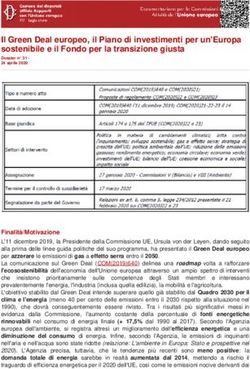 Il Green Deal europeo, il Piano di investimenti per un'Europa sostenibile e il Fondo per la transizione giusta - Camera.it