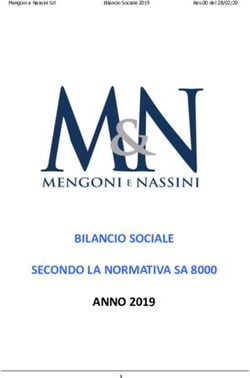 BILANCIO SOCIALE SECONDO LA NORMATIVA SA 8000 ANNO 2019