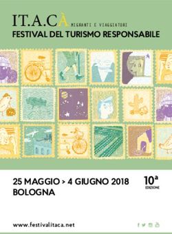 25 MAGGIO 4 GIUGNO 2018 BOLOGNA - FESTIVAL DEL TURISMO RESPONSABILE - 10a - Unibo Magazine