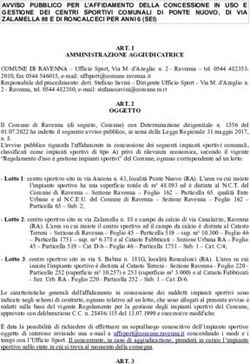 AVVISO PUBBLICO PER L'AFFIDAMENTO DELLA CONCESSIONE IN USO E GESTIONE DEI CENTRI SPORTIVI COMUNALI DI PONTE NUOVO, DI VIA ZALAMELLA 88 E DI ...