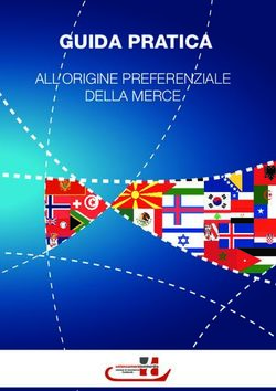 GUIDA PRATICA ALL'ORIGINE PREFERENZIALE DELLA MERCE