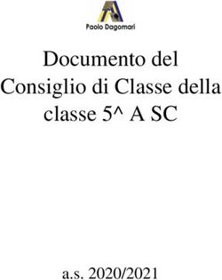 Documento del Consiglio di Classe della classe 5 A SC - a.s. 2020/2021