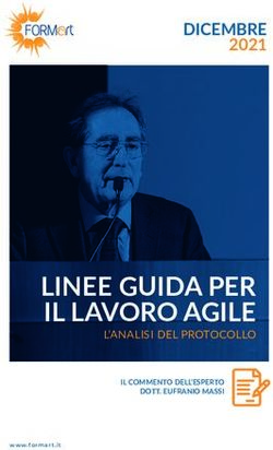LINEE GUIDA PER IL LAVORO AGILE - DICEMBRE 2021 - FORMart