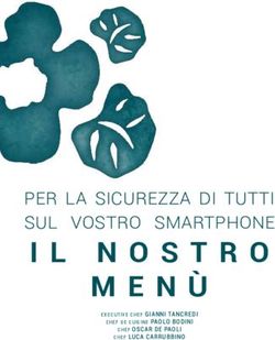 IL NOSTRO PER LA SICUREZZA DI TUTTI SUL VOSTRO SMARTPHONE - executive chef GIANNI TANCREDI - Figli dei Fiori