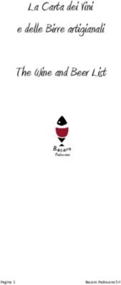 La Carta dei Vini e delle Birre artigianali The Wine and Beer List - Bacaro Padovano
