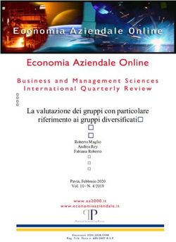 La valutazione dei gruppi con particolare riferimento ai gruppi diversificati - Roberto Maglio Andrea Rey Fabiana Roberto Pavia, Febbraio 2020 ...