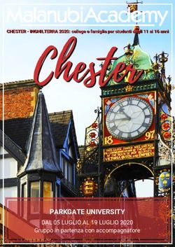 PARKGATE UNIVERSITY DAL 05 LUGLIO AL 19 LUGLIO 2020 - Gruppo in partenza con accompagnatore - MalanubiAcademy