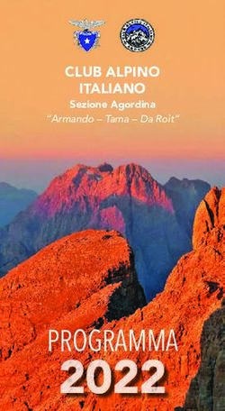 CLUB ALPINO ITALIANO Sezione Agordina - "Armando - Tama - Da Roit" - CAI Agordo