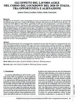 GLI EFFETTI DEL LAVORO AGILE NEL CORSO DEL LOCKDOWN DEL 2020 IN ITALIA. TRA OPPORTUNIT&Agrave; E ALIENAZIONE