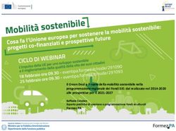 Il Green Deal e il ruolo della mobilit&agrave; sostenibile nella programmazione regionale dei Fondi SIE: dal realizzato nel 2014-2020 alle prospettive ...